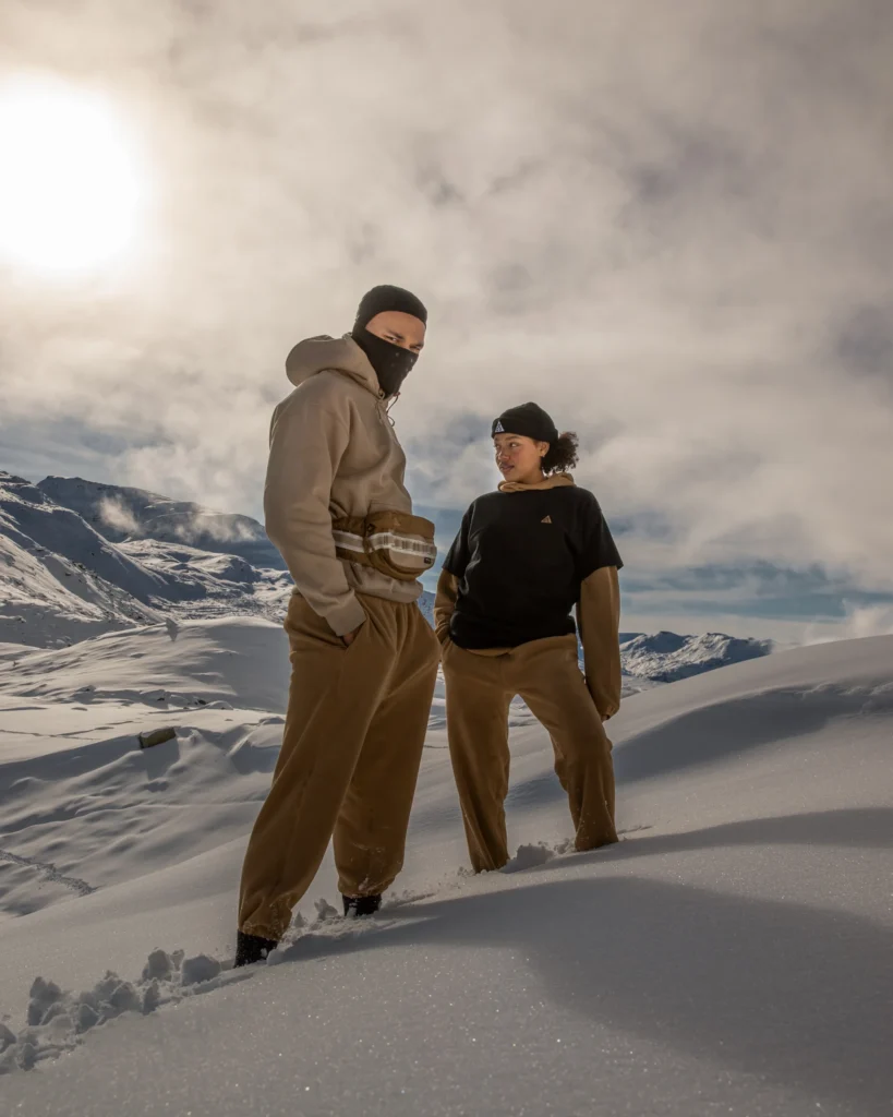 Nike ACG Holiday 2020 in the snow on the Julierpass