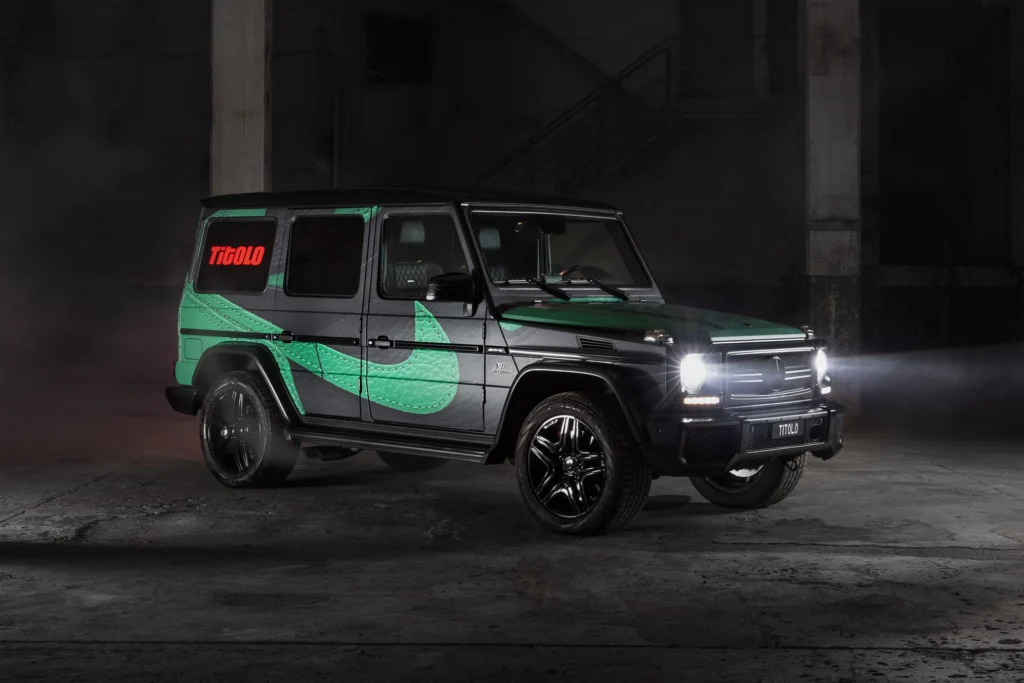 Air Jordan 1 Pine Green wrapped Mercedes G-Class