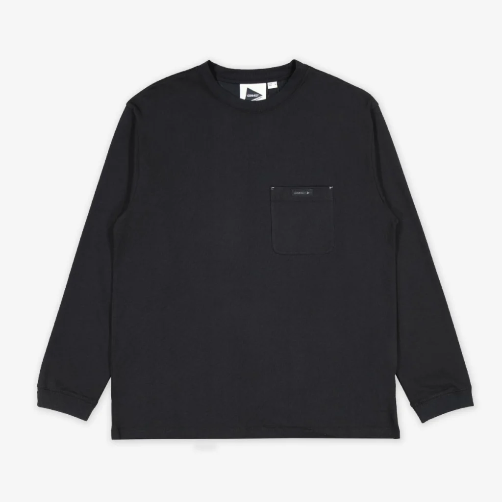 And Wander X Gramicci Backprint L/S Tee NOIR