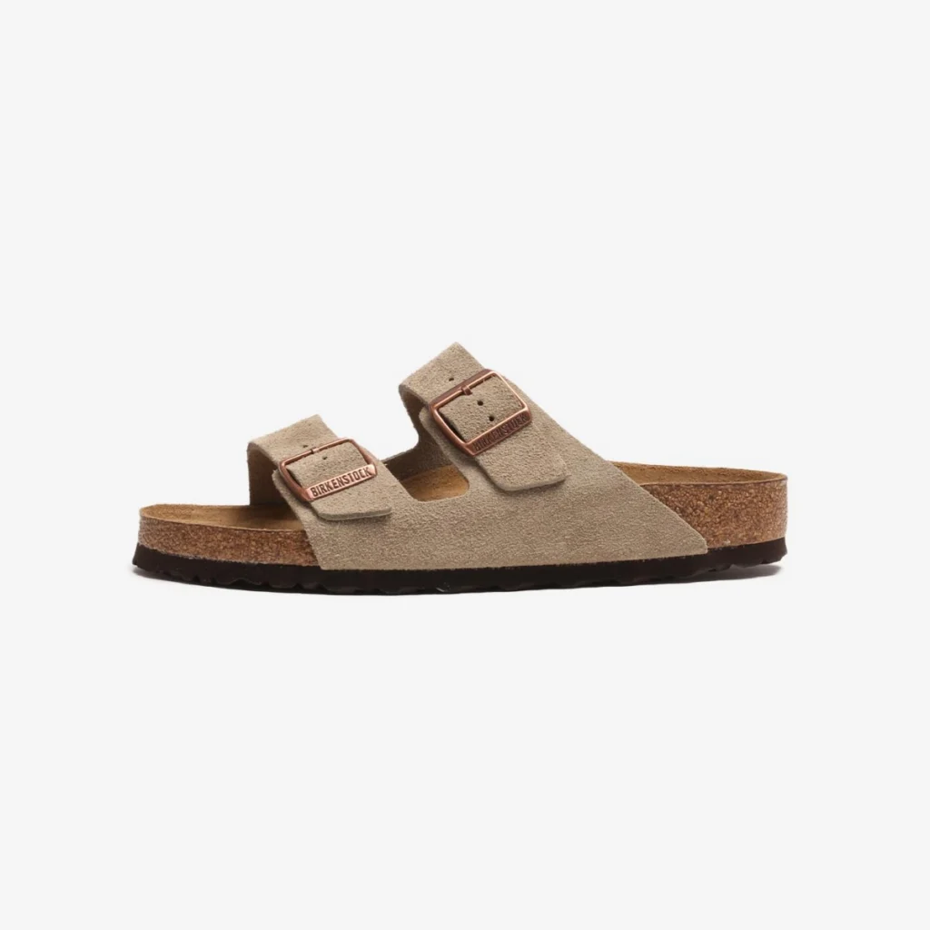 Birkenstock Arizona Soft Footbed Suede Leather Taupe