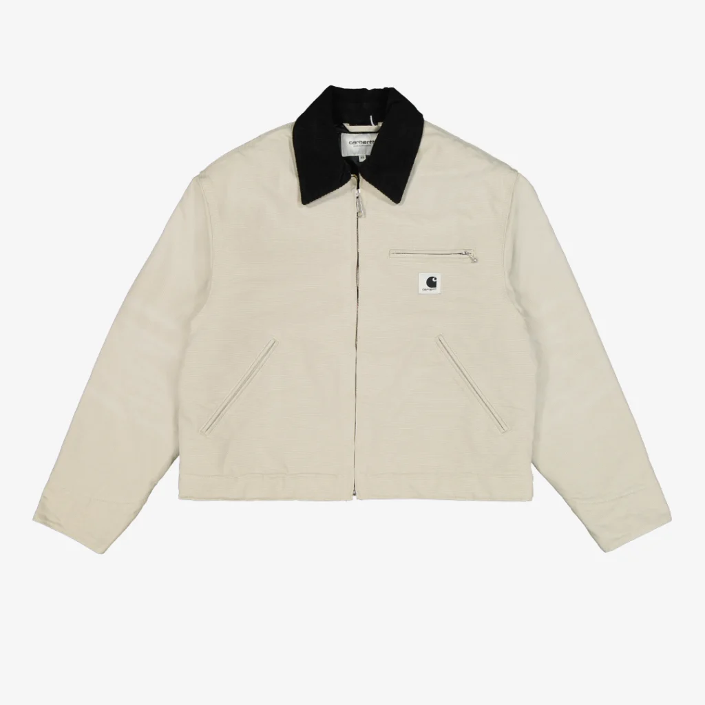 Wmns Carhartt WIP OG Detroit Jacket Fleur De Sel / Black