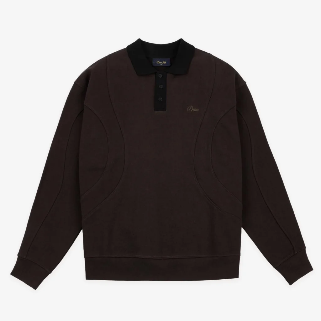 Dime French Terry Rugby Brown
