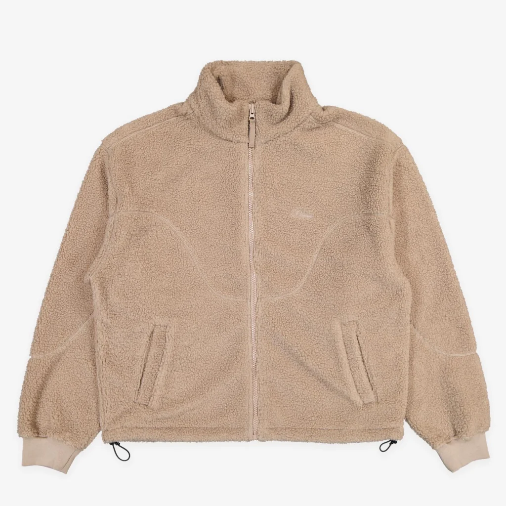 Dime Polar Fleece Sherpa Zip Latte