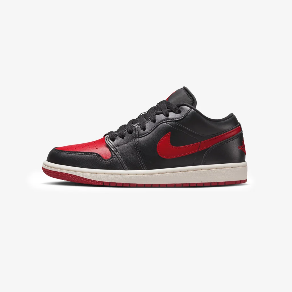 Wmns Air Jordan 1 Low «Bred Sail» Black/Gym Red-Sail