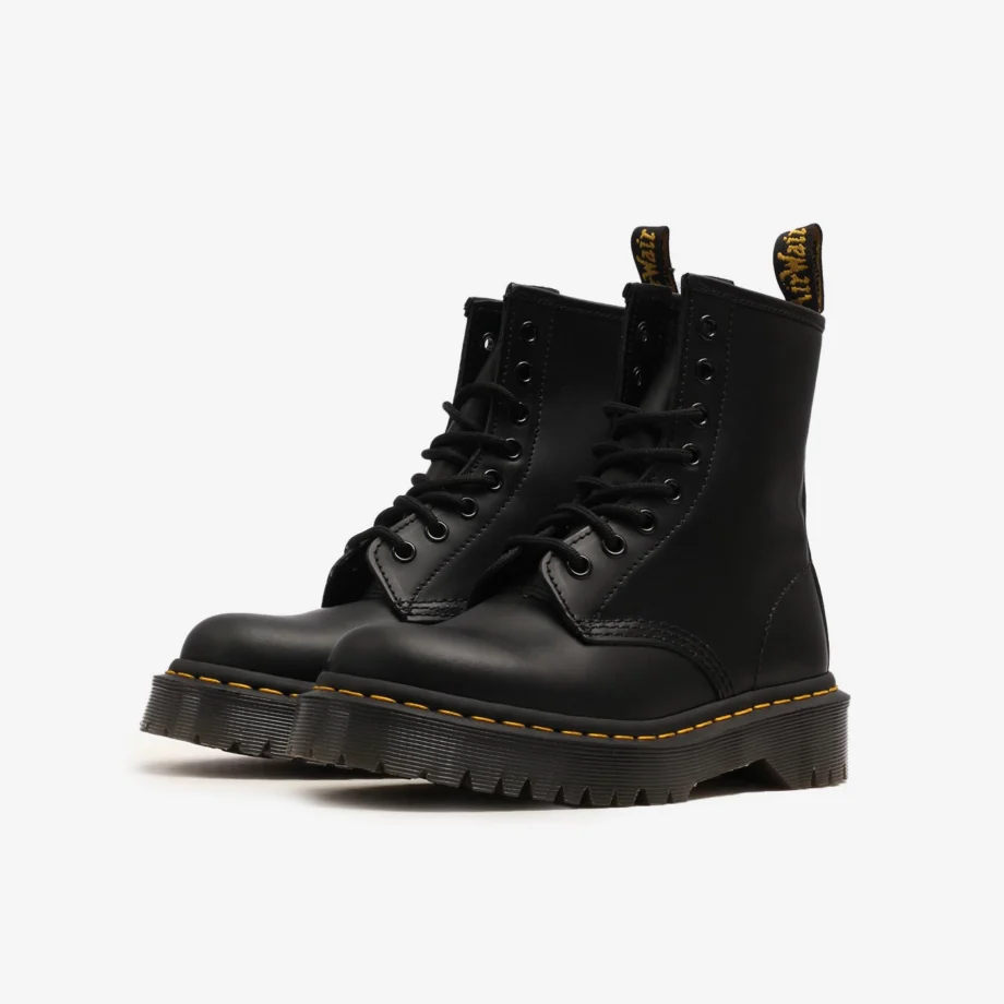 Dr. Martens Black Smooth Bex 8 Eye Boot
