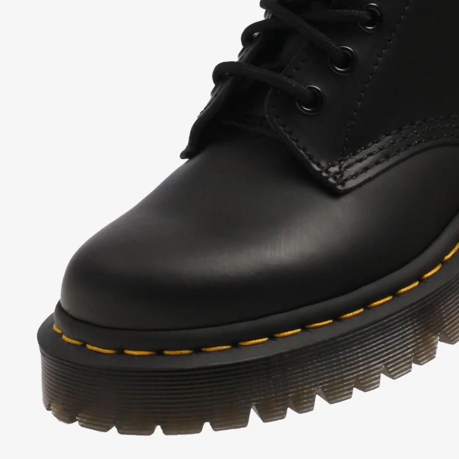 Dr. Martens Black Smooth Bex 8 Eye Boot