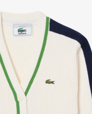 Lacoste Cotton Blend Cardigan