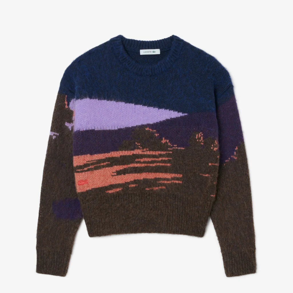 Wmns Lacoste Landscape Jacquard Wool Sweater
