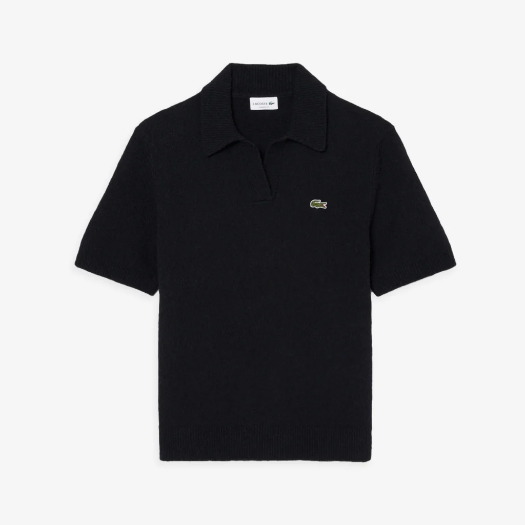 Lacoste Classic Fit Bouclé Knit Polo Shirt