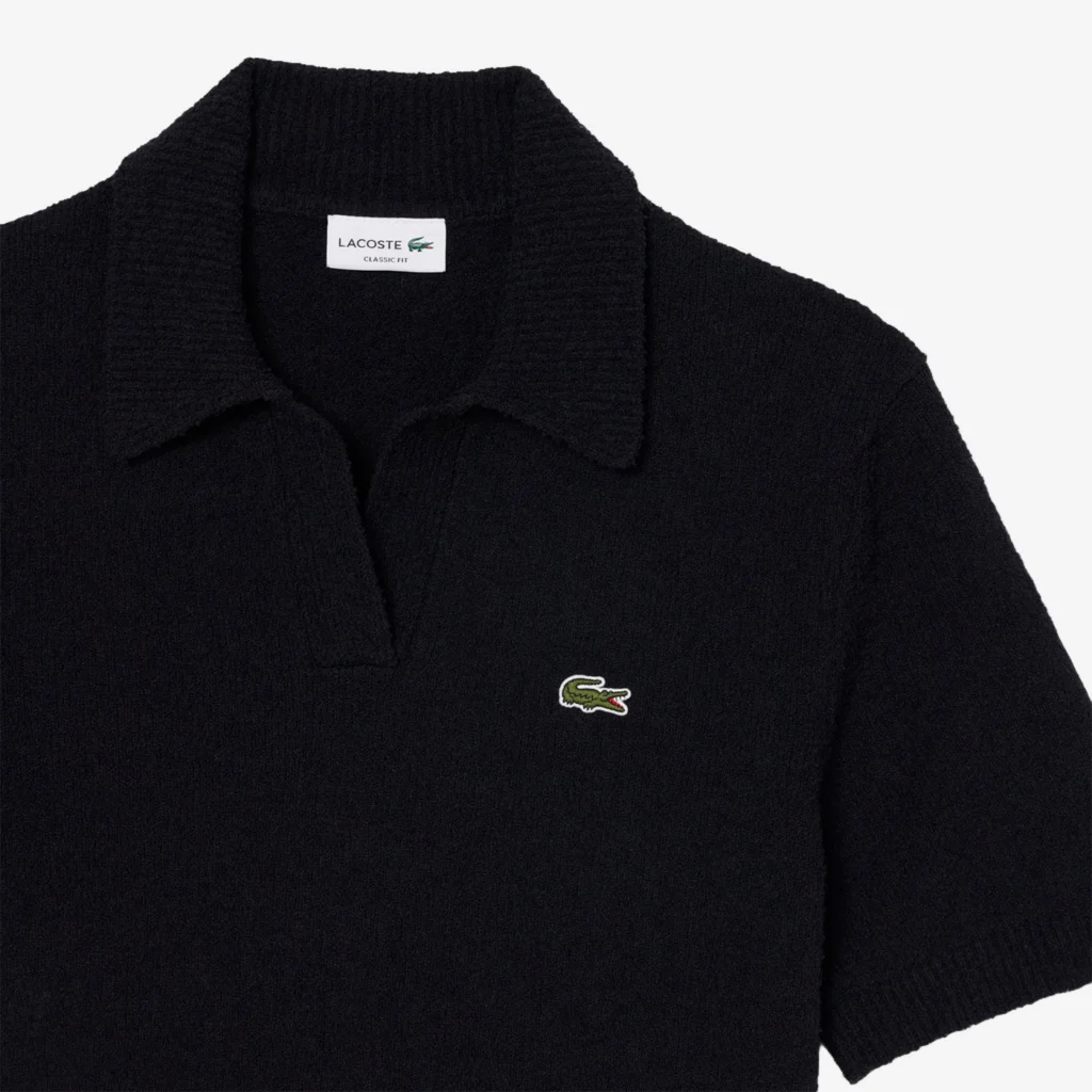 Lacoste Classic Fit Bouclé Knit Polo Shirt