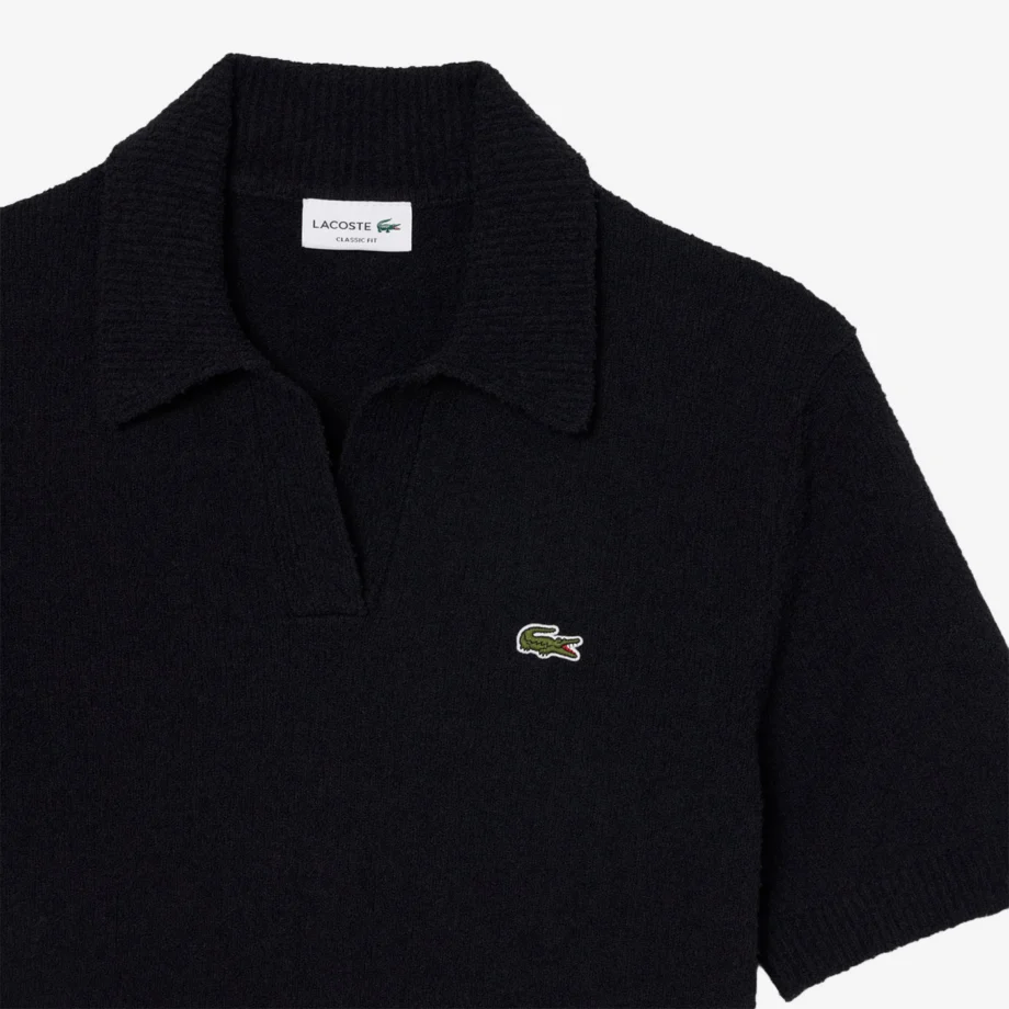 Lacoste Classic Fit Bouclé Knit Polo Shirt