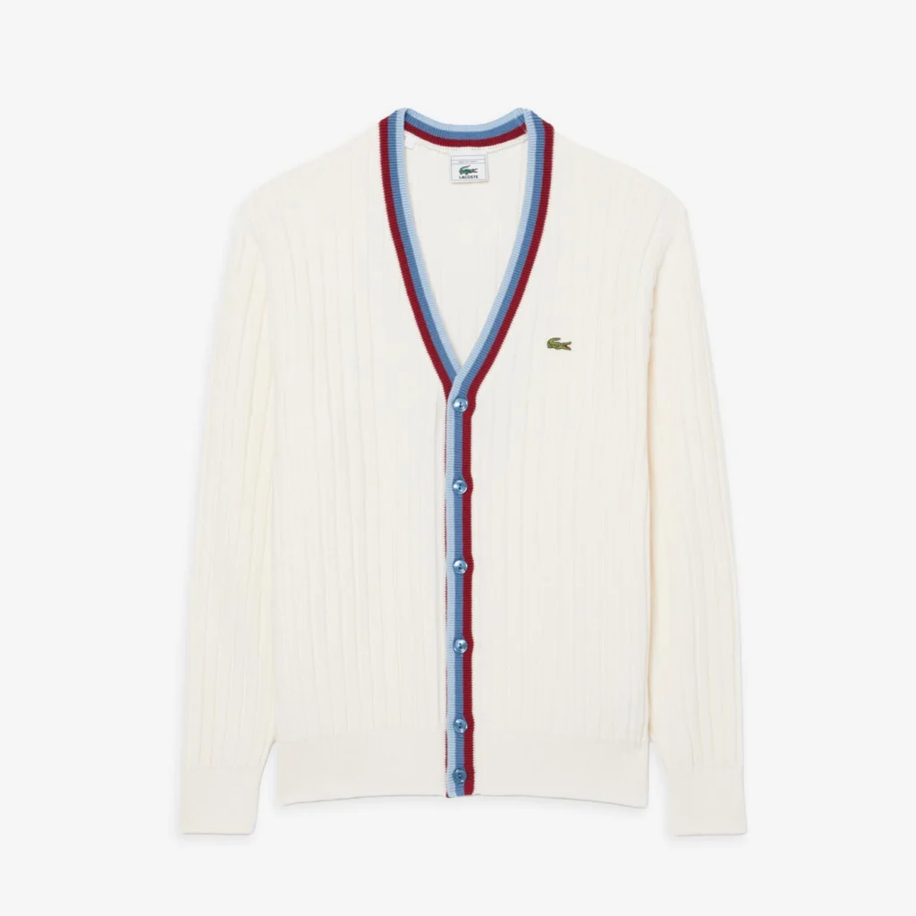 Lacoste French Made Archive Re-edition Knitted Cardigan