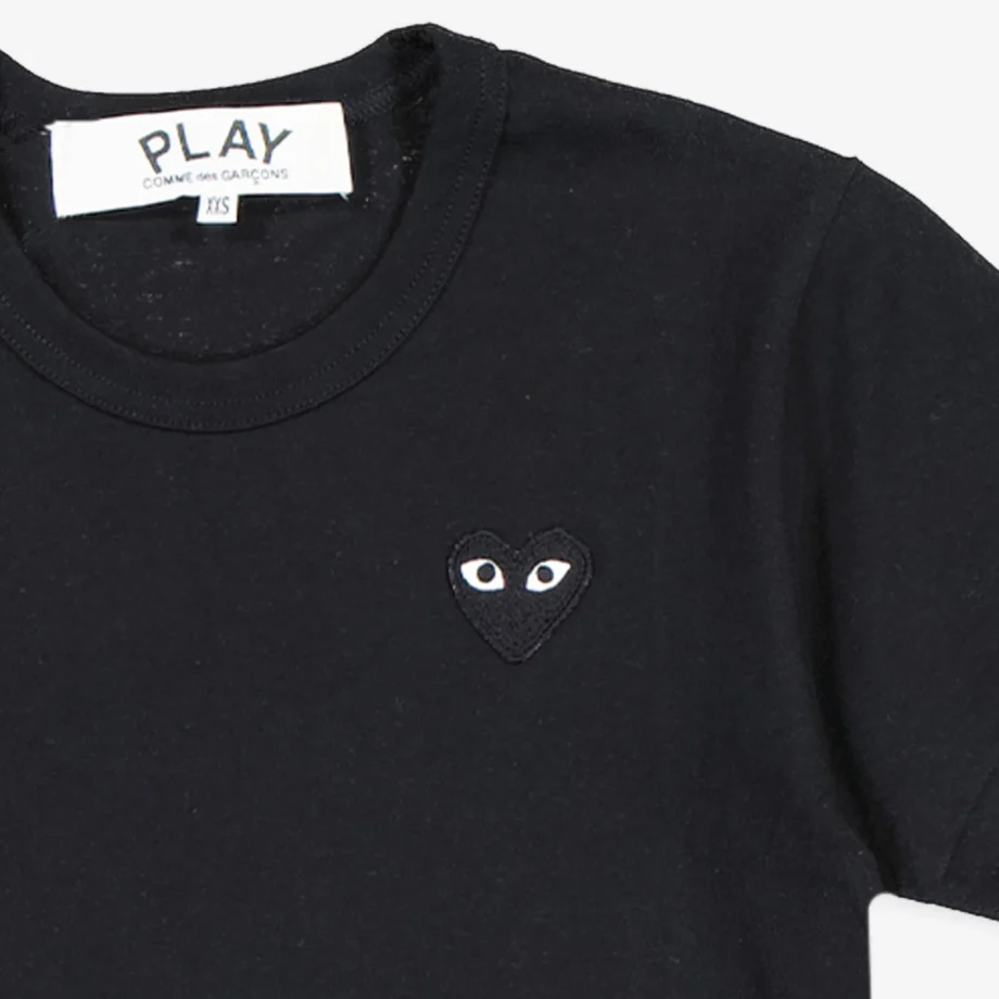CdG Play T-Shirt Black Heart 100%Cotton