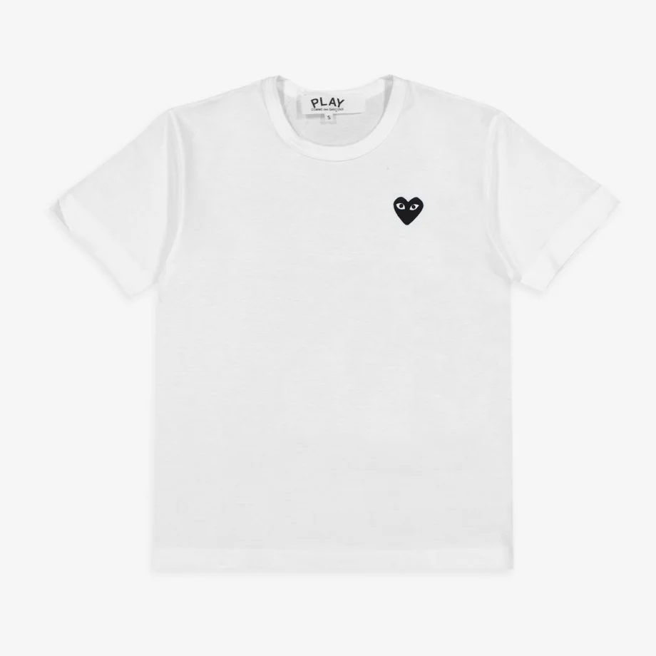 CdG Play T-Shirt Black Heart 100%Cotton