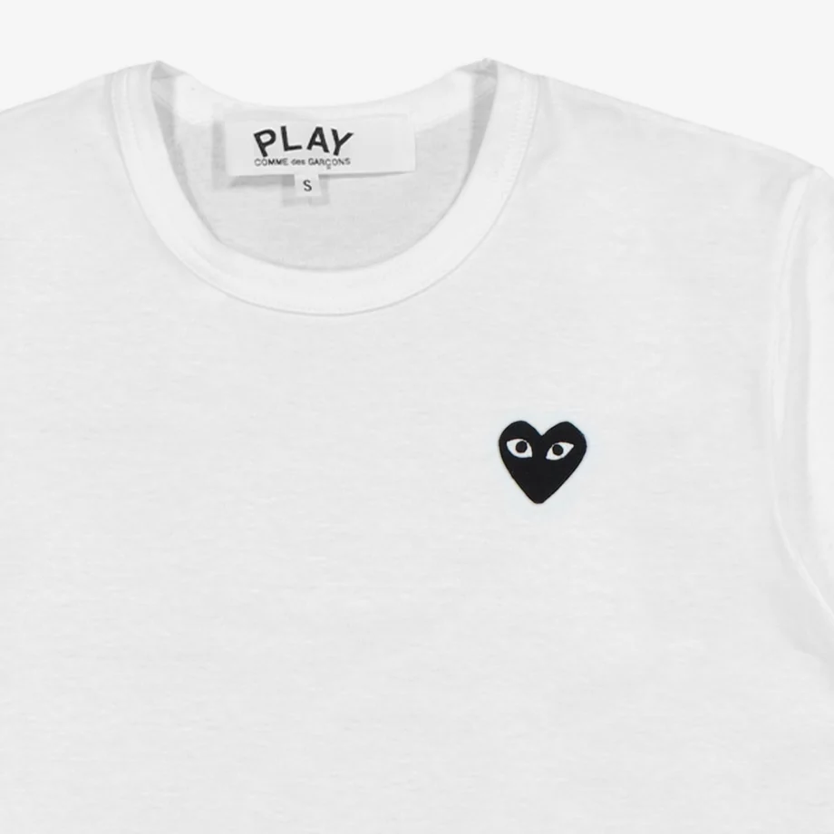 CdG Play T-Shirt Black Heart 100%Cotton