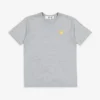 CdG Play T-Shirt Gold Emblem Gold Heart