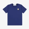 CdG Play T-Shirt Gold Emblem Gold Heart