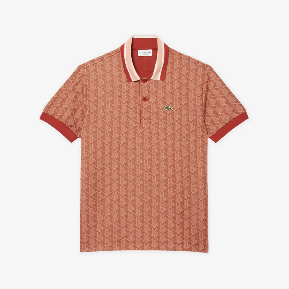 Lacoste Monogram Jacquard Polo Shirt