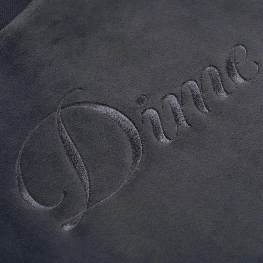 Dime Cursive Velvet Crewneck