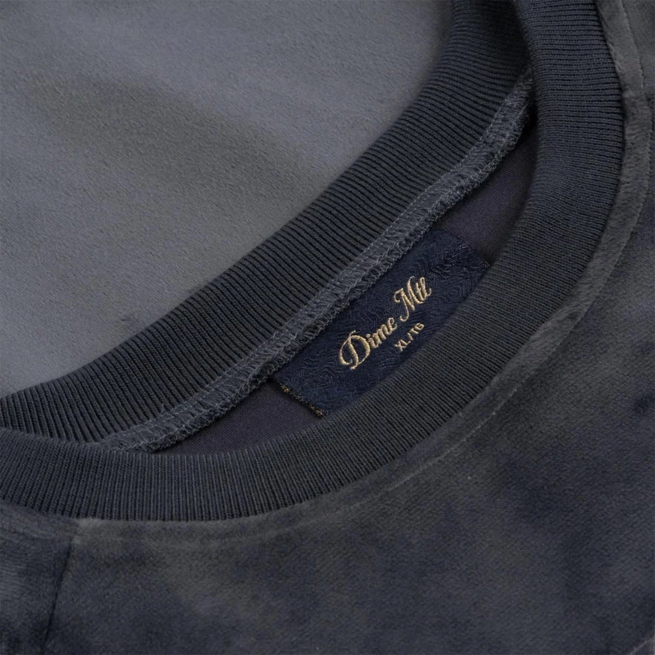 Dime Cursive Velvet Crewneck
