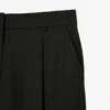 Wmns Wide Fit Darted Plaid Pants