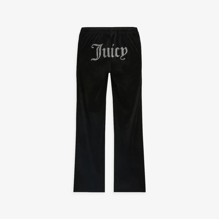 Juicy Couture Velour Track Pant With Diamante Branding