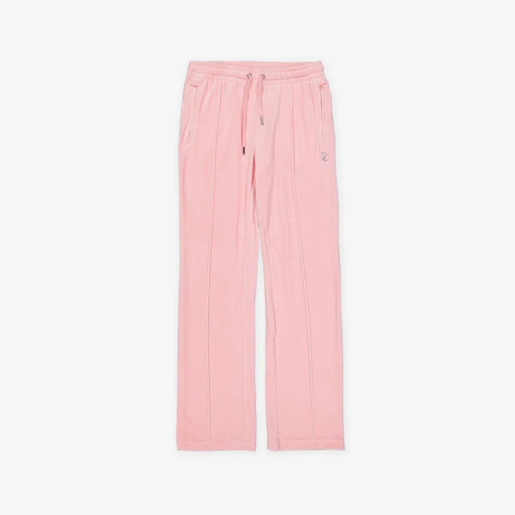 Juicy Couture Velour Track Pant With Diamante Branding
