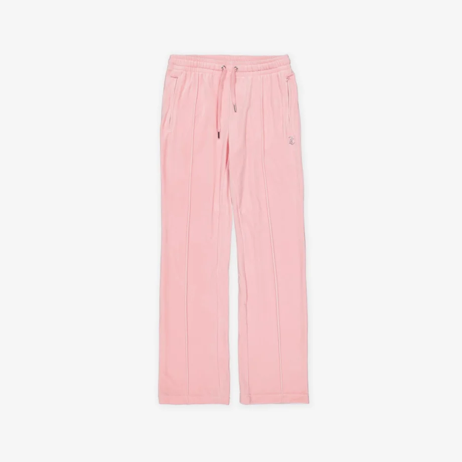 Juicy Couture Velour Track Pant With Diamante Branding