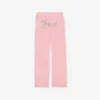 Juicy Couture Velour Track Pant With Diamante Branding