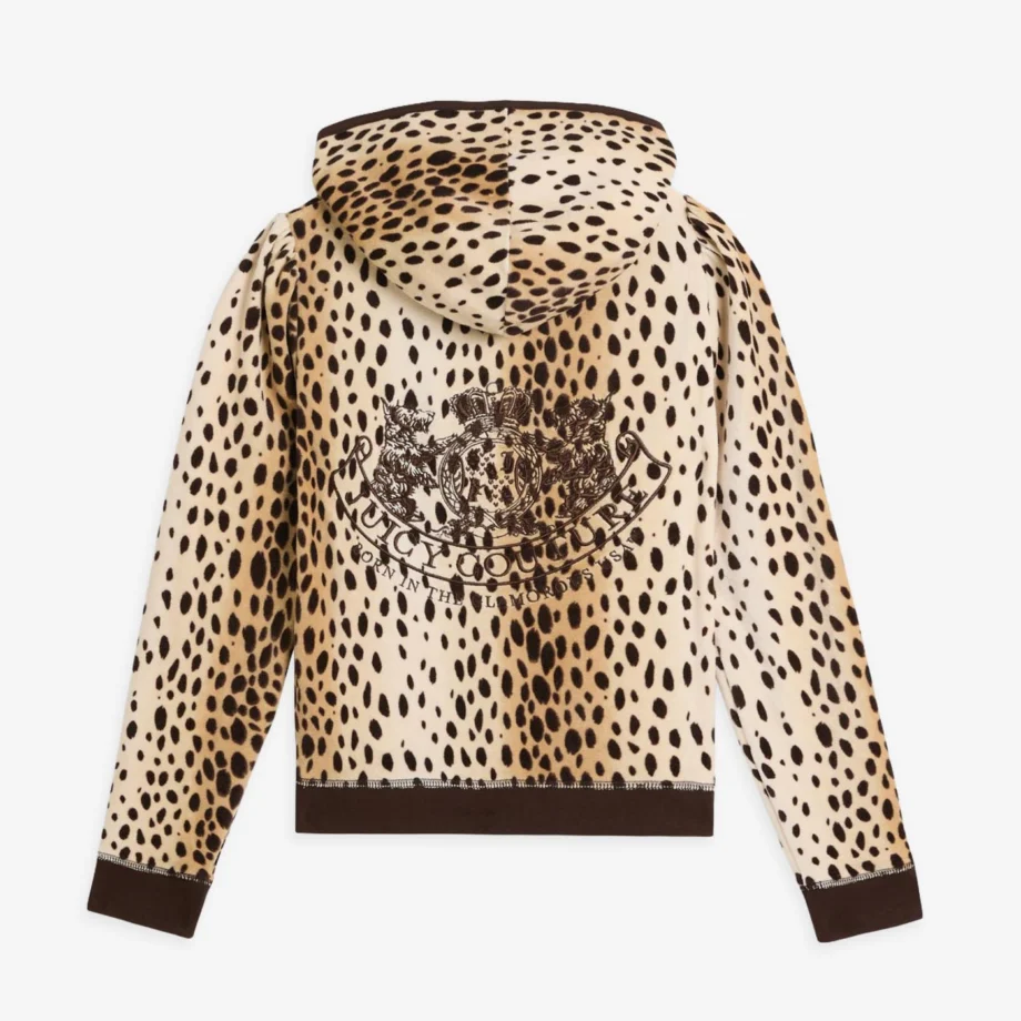 Juicy Couture Cheetah Crest Heritage Robyn Hoodie