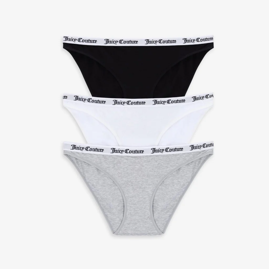 Juicy Couture Diddy Cotton Brief Multi-Black/Grey Marl/White