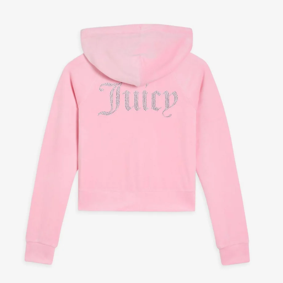 Juicy Couture Classic Velour Hoodie With Juicy Logo