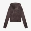 Juicy Couture Madison Outline Hoodie With Diamante Bra
