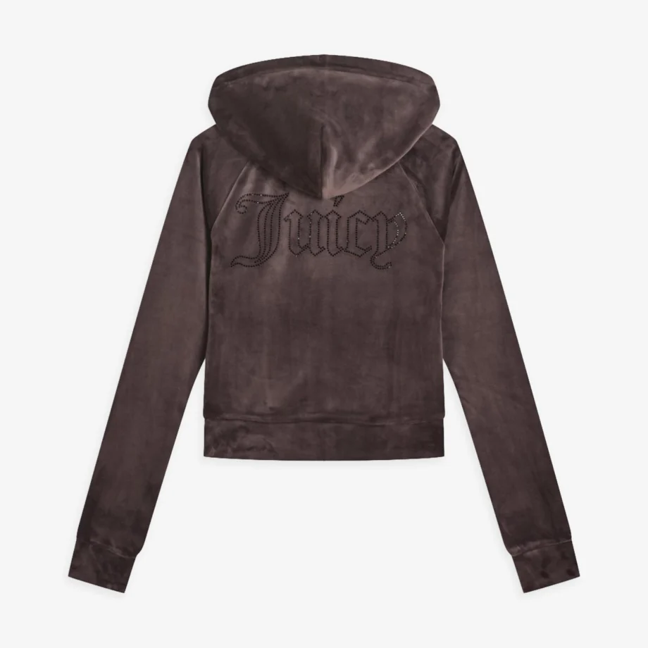 Juicy Couture Madison Outline Hoodie With Diamante Bra