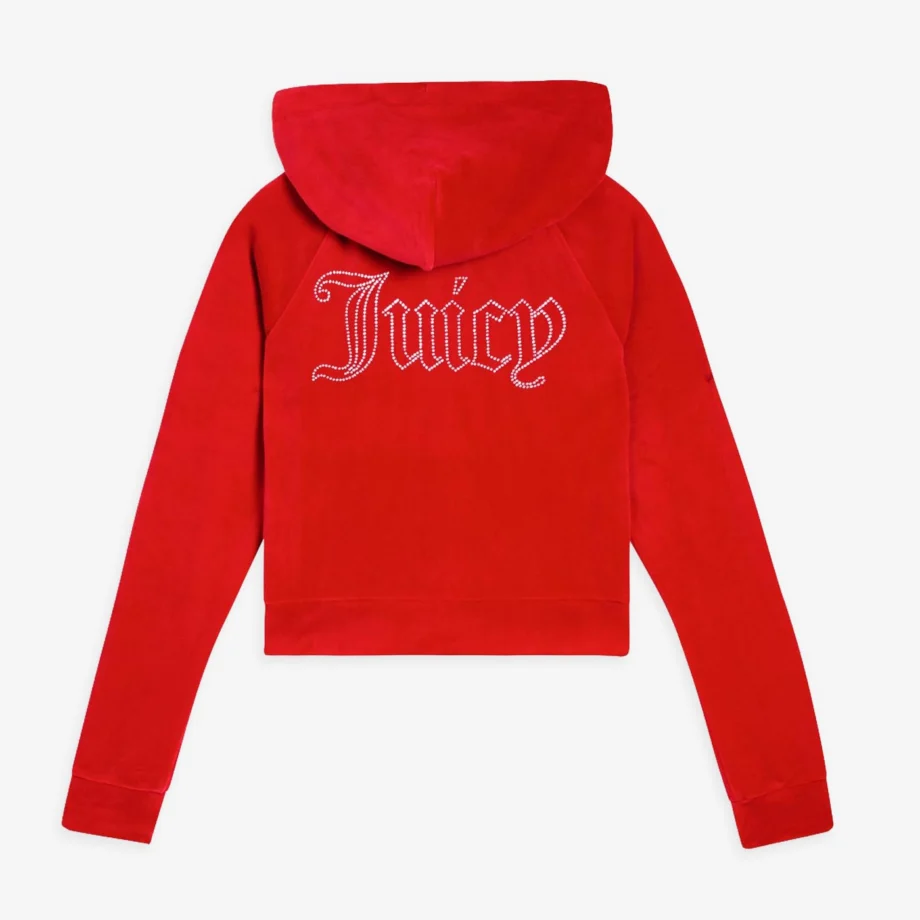 Juicy Couture Madison Outline Hoodie With Diamante Bra