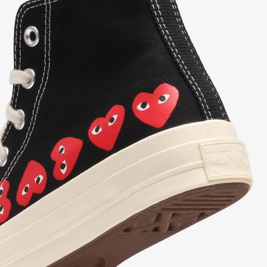 CdG Converse Multi Heart Hi Top
