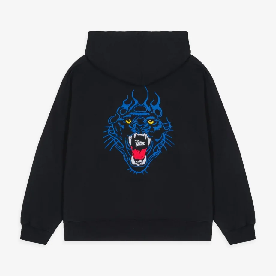 Patta Embroidered Fire Panther Hooded Sweater