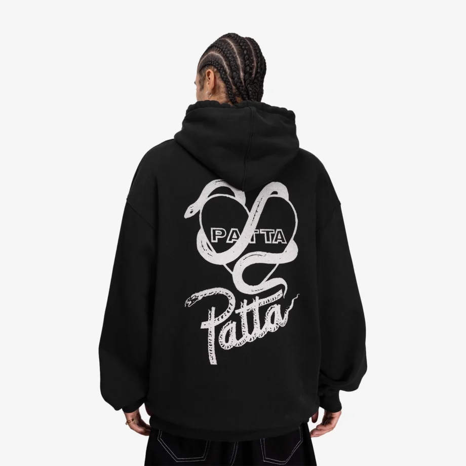Patta Snake Heart Boxy Hooded Sweater