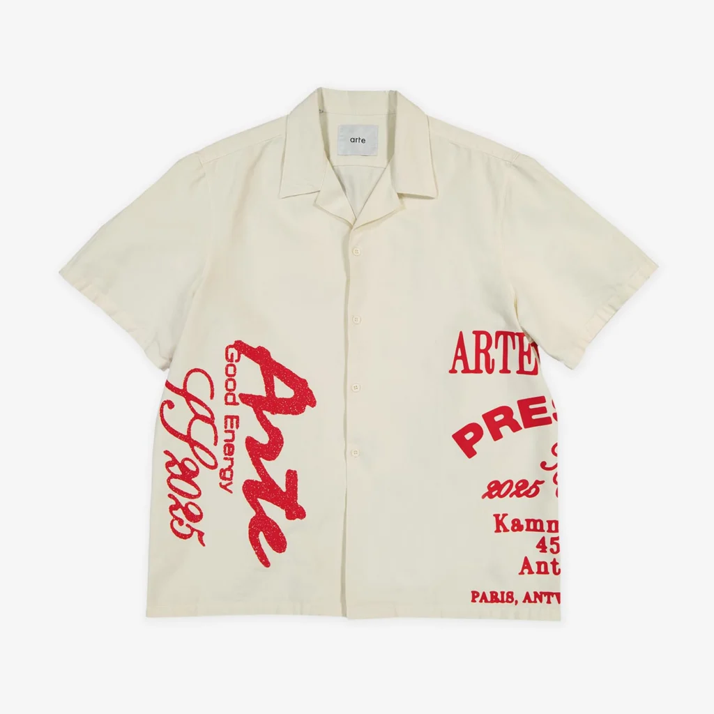 Arte Antwerp Red Print Shirt