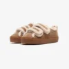 Inuikii Sneaker Shearling Low Velcro, Light Beige