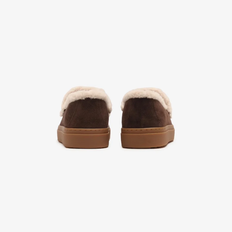 Inuikii Shearling Loafer, Dark Brown