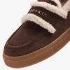 Inuikii Shearling Loafer, Dark Brown