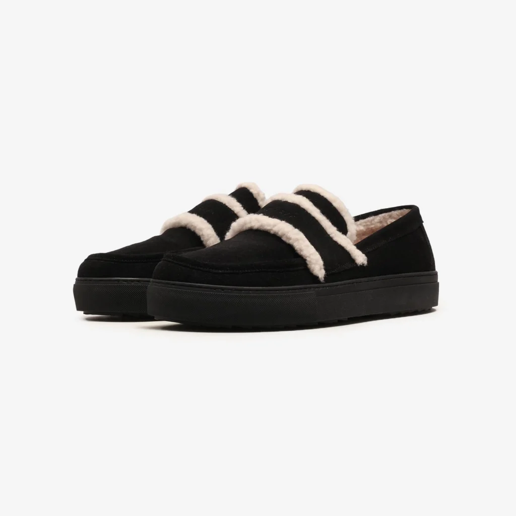 Inuikii Sneaker Shearling Loafer Black