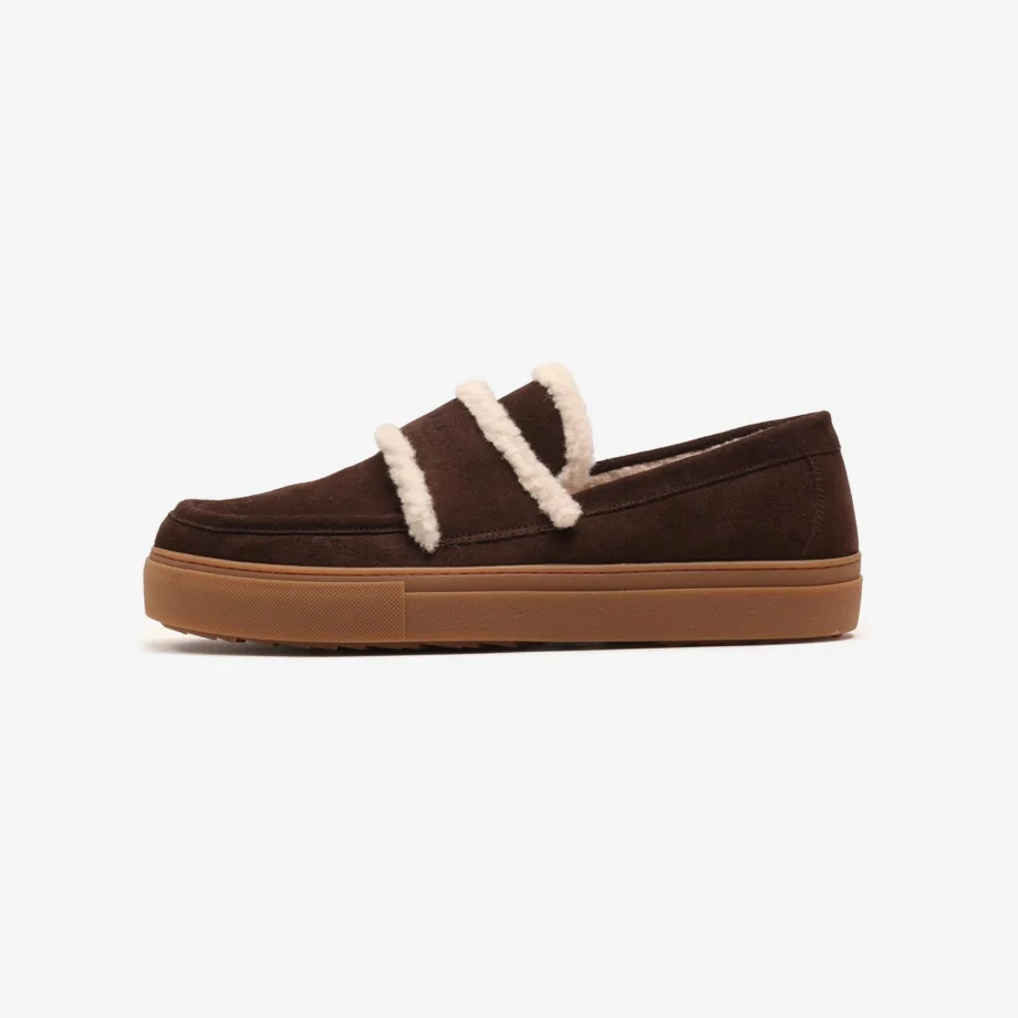 Inuikii Sneaker Shearling Loafer Brown