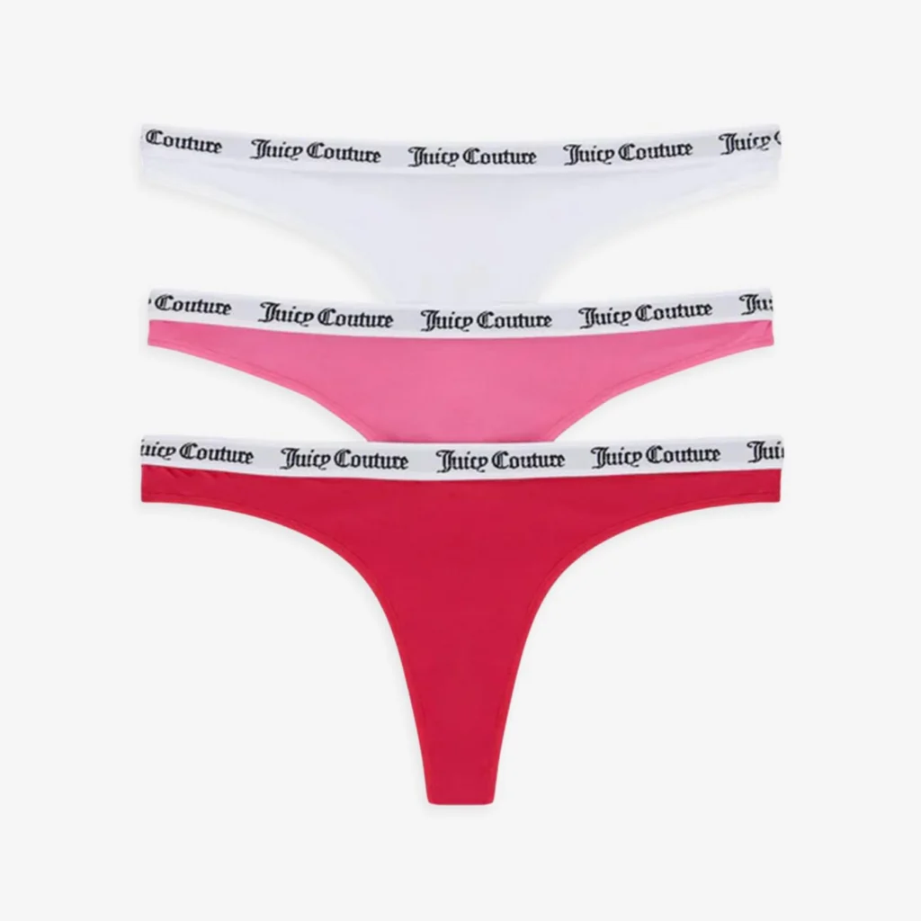 Juicy Couture Dana Cotton Thong Multipack 3x