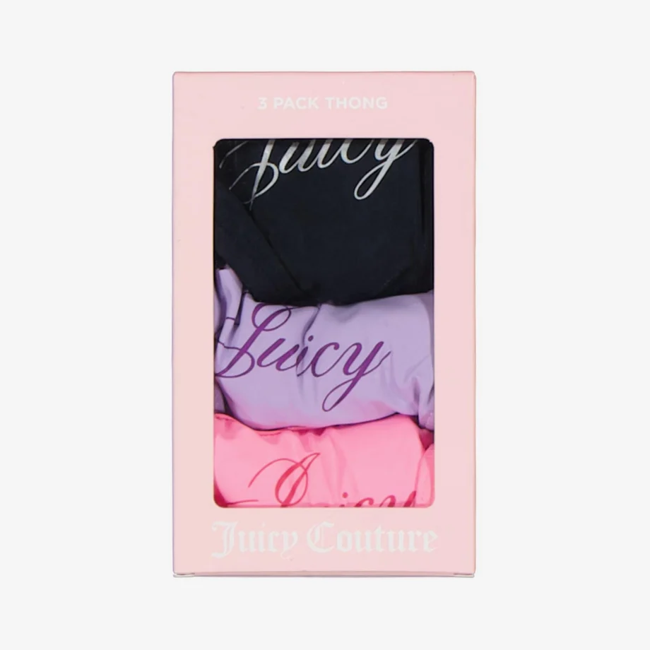 Juicy Couture Dana Cotton Thong Multipack 3x