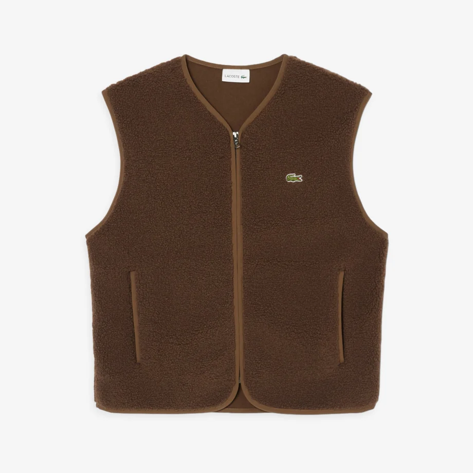Lacoste Zipped Sherpa Vest