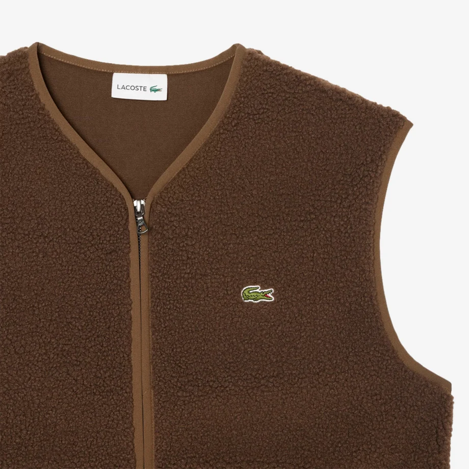 Lacoste Zipped Sherpa Vest